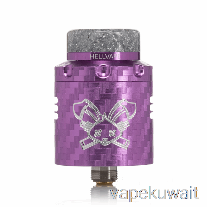 Hellvape Dead Rabbit V3 24mm RDA أرجواني من ألياف الكربون فيب الكويت